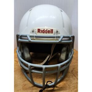 Riddell Victor Football Youth Helmet White Small/Medium 2017 w/ Schutt Chinstrap